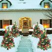 Christmas Trees Light LED Battery Operated Outdoor Xmas Decor for Entrance Driveway, Yard, Garden