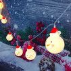 Christmas Decorative Lights Snowman String Lights Battery Operated Copper Wire Light for Christmas Tree Xmas Party Garden Patio