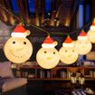 Christmas Decorative Lights Snowman String Lights Battery Operated Copper Wire Light for Christmas Tree Xmas Party Garden Patio