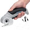 Cordless Electric Scissors, Cardboard Cutter with Safety Lock 4.2V Electric Mini Cutter, Grey