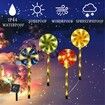 Christmas Solar Candy Cane Lights, Solar Sidewalk Lights Christmas for Outdoor Indoor Xmas Party Garden (Multicolor)