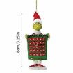 Acrylic Pendant Grinch Tree Christmas 16pcs Funny Green Hanging Accessories Festive Ornaments Holiday Decor