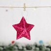 18pcs Christmas Tree Star Glitter Acrylic Pendant  Funny  Accessories Christmas Pendants Hanging