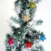 18pcs Christmas Tree Star Glitter Acrylic Pendant  Funny  Accessories Christmas Pendants Hanging