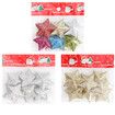 18pcs Christmas Tree Star Glitter Acrylic Pendant  Funny  Accessories Christmas Pendants Hanging