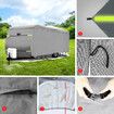 16 to 18ft Caravan Cover Water UV Proof Travel Campervan Trailer Accessories 4 Layer Heavy Duty Polypropylene Protector with Hitch Cover Storage Bag