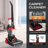 Carpet Cleaner Sofa Spot Area Rug Hard Floor Deep Vacuum Cleaning Machine Faster Drying Portable with Heater Professional Water Dust Tanks