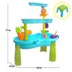 Water Table 3-Tier Outdoor Kids Activity Table with Water Toy Accessories, Rain Showers Splash Pond Outside Water Play Toys Sand Sensory