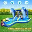 Inflatable Water Park Blow Up Slide Bouncy Castle Bouncer Activity Centre Sliding Jumping Climbing Splash Bounce Playground with Cannon Target Dart