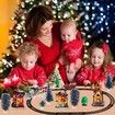 Christmas Village Set Battery Operated Christmas Tree Decoration Train Set