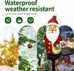 Garden Resin Small Santa Claus Solar Lights  Waterproof Christmas Garden Stake Lights for Outdoor Decorations