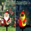 Garden Resin Small Santa Claus Solar Lights  Waterproof Christmas Garden Stake Lights for Outdoor Decorations