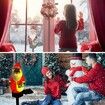 Garden Resin Small Santa Claus Solar Lights  Waterproof Christmas Garden Stake Lights for Outdoor Decorations