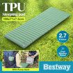 Bestway AdventuRest Air Mattress Single Blowup Insulated TPU Camping Sleeping Mat Pad Large Rectangular Inflatable Floor Bed with Pump Sack