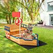 Childrens Boat Sand Pit Box Outdoor Playset Sandpit Sandbox Garden Backyard Play Game Toy Outside Activity Centre Playground