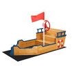 Childrens Boat Sand Pit Box Outdoor Playset Sandpit Sandbox Garden Backyard Play Game Toy Outside Activity Centre Playground