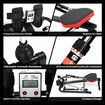 Genki Rowing Machine Home Gym Fitness Exercise Equipment Cardio Workout Trainer Rower APP Double Hydraulic 12 Levels Resistance