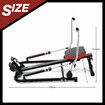 Genki Rowing Machine Home Gym Fitness Exercise Equipment Cardio Workout Trainer Rower APP Double Hydraulic 12 Levels Resistance