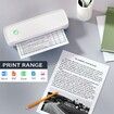 Portable Wireless Bluetooth Thermal Printer 8.5"x11" A4 A5 Inkless Printer for iOS Android Laptop Office Home Travel