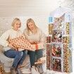Wrapping Paper Storage,Gift Wrap Organizer Holder Double Sided Hanging Gift Bag Storage Organizer,White