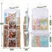 Wrapping Paper Storage,Gift Wrap Organizer Holder Double Sided Hanging Gift Bag Storage Organizer,White