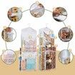 Wrapping Paper Storage,Gift Wrap Organizer Holder Double Sided Hanging Gift Bag Storage Organizer,White