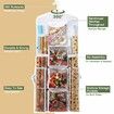 Wrapping Paper Storage,Gift Wrap Organizer Holder Double Sided Hanging Gift Bag Storage Organizer,White