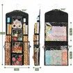 Wrapping Paper Storage,Gift Wrap Organizer Holder Double Sided Hanging Gift Bag Storage Organizer,Black