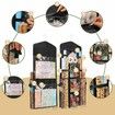 Wrapping Paper Storage,Gift Wrap Organizer Holder Double Sided Hanging Gift Bag Storage Organizer,Black