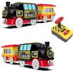 Motorized Train for Wooden Track, Remote Control Train with Magnetic Connection, Battery Operated Locomotive Train Set
