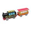 Motorized Train for Wooden Track, Remote Control Train with Magnetic Connection, Battery Operated Locomotive Train Set