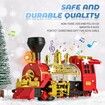 Electric Steam Engine with Smoke, Light and Sound, KIds Toy Trucks for Boys Ideal Gift