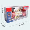 Electric Steam Engine with Smoke, Light and Sound, KIds Toy Trucks for Boys Ideal Gift