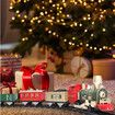 Christmas Train Set with Lights and Music, Interactive Train Toy for Kids with Railway, Gift for Boys and Girls