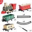 Christmas Train Set with Lights and Music, Interactive Train Toy for Kids with Railway, Gift for Boys and Girls