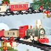 Christmas Train Set with Lights and Music, Interactive Train Toy for Kids with Railway, Gift for Boys and Girls