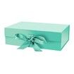 Gift Box with Lid for Presents 26x19x8cm with Ribbon and Magnetic Closure (1Pack,Green)