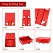 Gift Box with Lid for Presents 26x19x8cm with Ribbon and Magnetic Closure (1Pack,Red)