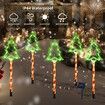 Solar Christmas Pathway Lights Outdoor Decorations, Xmas Tree Lights Waterproof LED Garden 5-Pack