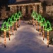 Solar Christmas Pathway Lights Outdoor Decorations, Xmas Tree Lights Waterproof LED Garden 5-Pack