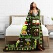 Christmas Grinch Blanket Flannel with Cartoon Anime Pattern Soft Throw Blanket for Couch,Sofa-150*200cm