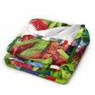 Christmas Grinch Blanket Soft 3D Throw Blanket, Green Cartoon Bed Blanket for Sofa Chair Bed Living Room-150*200cm