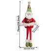 Standing Christmas Santa Decoration, Figurine Stuffed Plush with Retractable Spring Legs Santa Claus Decor,1 Pack