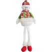 Christmas Standing Snowman, Xmas Stuffed Snowman Standing Figure with Extendable Legs for Christmas Floor Decor,1 Pack