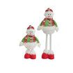 Christmas Standing Snowman, Xmas Stuffed Snowman Standing Figure with Extendable Legs for Christmas Floor Decor,1 Pack