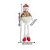 Christmas Standing Snowman, Xmas Stuffed Snowman Standing Figure with Extendable Legs for Christmas Floor Decor,1 Pack