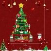 Advent Calendar Christmas Tree Building Set with LED light,24 Days Xmas Countdown Calendar Building Blocks