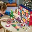 Advent Calendar Christmas Tree Building Set with LED light,24 Days Xmas Countdown Calendar Building Blocks