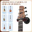 Guitar Wall Mount Holder Ukulele Hanger Mandolin Musical String Instrument Display Hanging Hook System Black