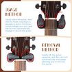 Guitar Wall Mount Holder Ukulele Hanger Mandolin Musical String Instrument Display Hanging Hook System Black